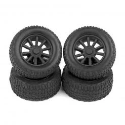 Team Associated 1/28 Front/Rear Pre-Mounted Tires (4): SC28