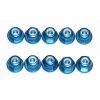 Team Associated 3mm Aluminum Lock Nuts, Blue (10): MGT