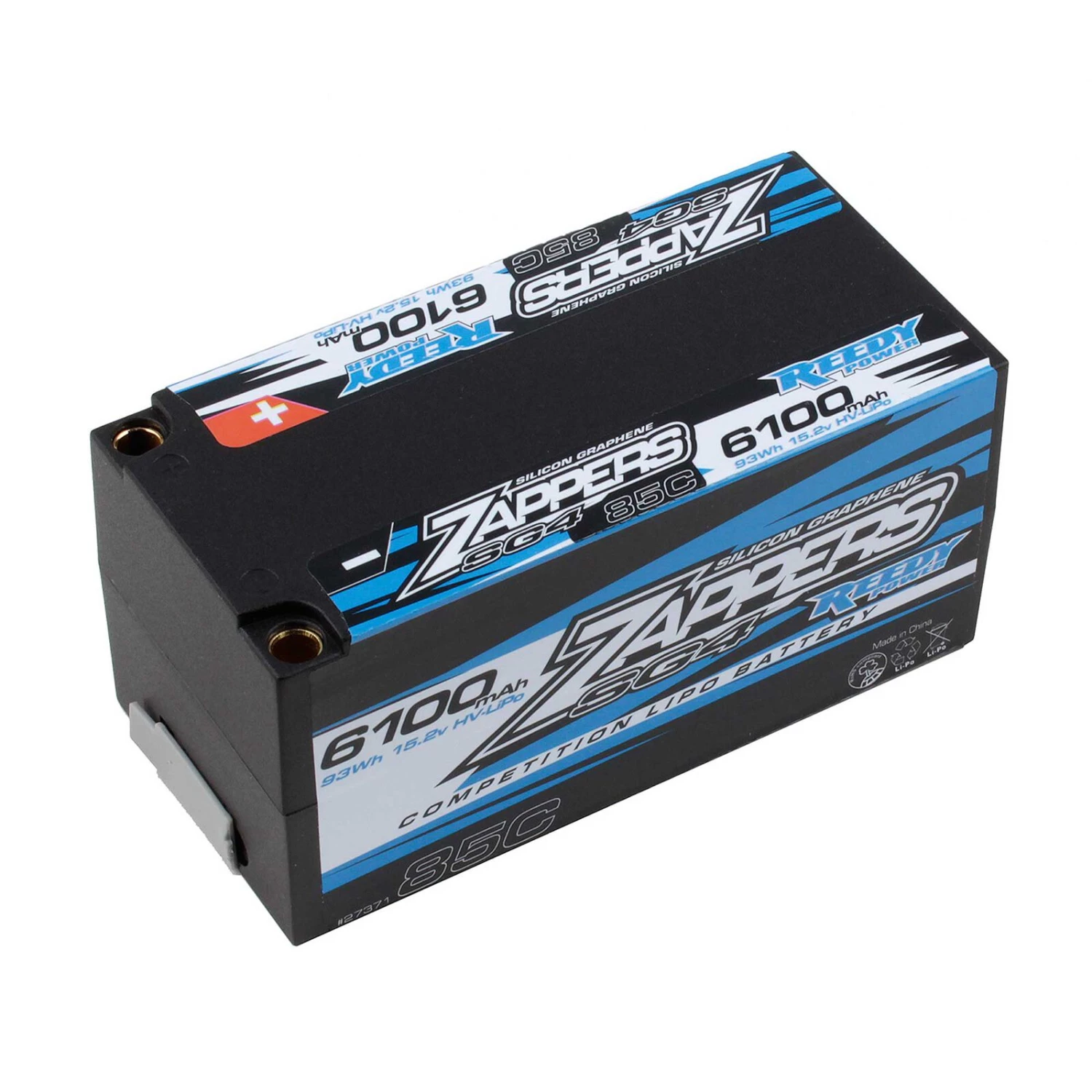 Team Associated 15.2V 6100mAh 4S 85C Zappers SG4 Shorty LiHV Battery 3 Team Associated 15.2V 6100mAh 4S 85C Zappers SG4 Shorty LiHV Battery