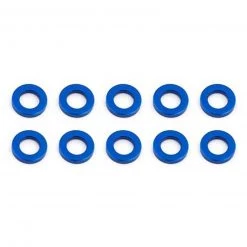 Team Associated Ballstud Washers, 5.5x1mm, Blue Aluminum (10)