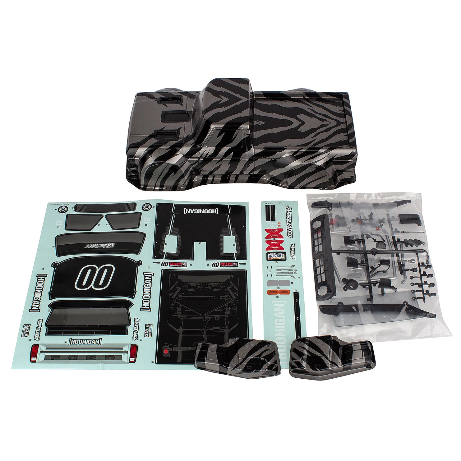 Team Associated Hoonitruck Body Set, RTR 3 Team Associated Hoonitruck Body Set, RTR