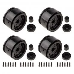Team Associated The Ocho 1.90" Wheels, Black (2): Enduro