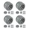 Team Associated Trigon 1.55" Wheels, Silver (4): Enduro -Associated Electrics Sales Shop ASC42110 A0 5782DBGP
