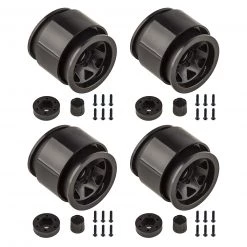 Team Associated Trigon 1.90" Wheels, Black (2): Enduro