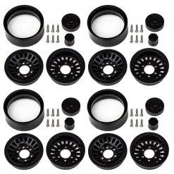 Team Associated Enduro Urbine Wheels, 1.55", Black