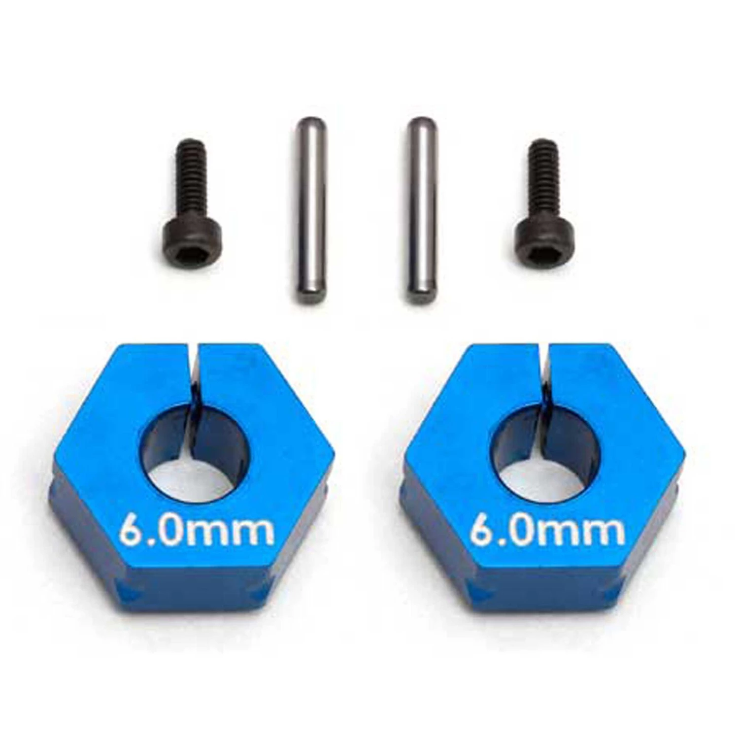 Team Associated Factory Team Clamping Wheel Hexes 6.0mm 3 Team Associated Factory Team Clamping Wheel Hexes 6.0mm