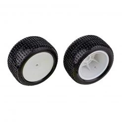 Team Associated Rear Wheels and Tires, Mounted: RB10 RTR