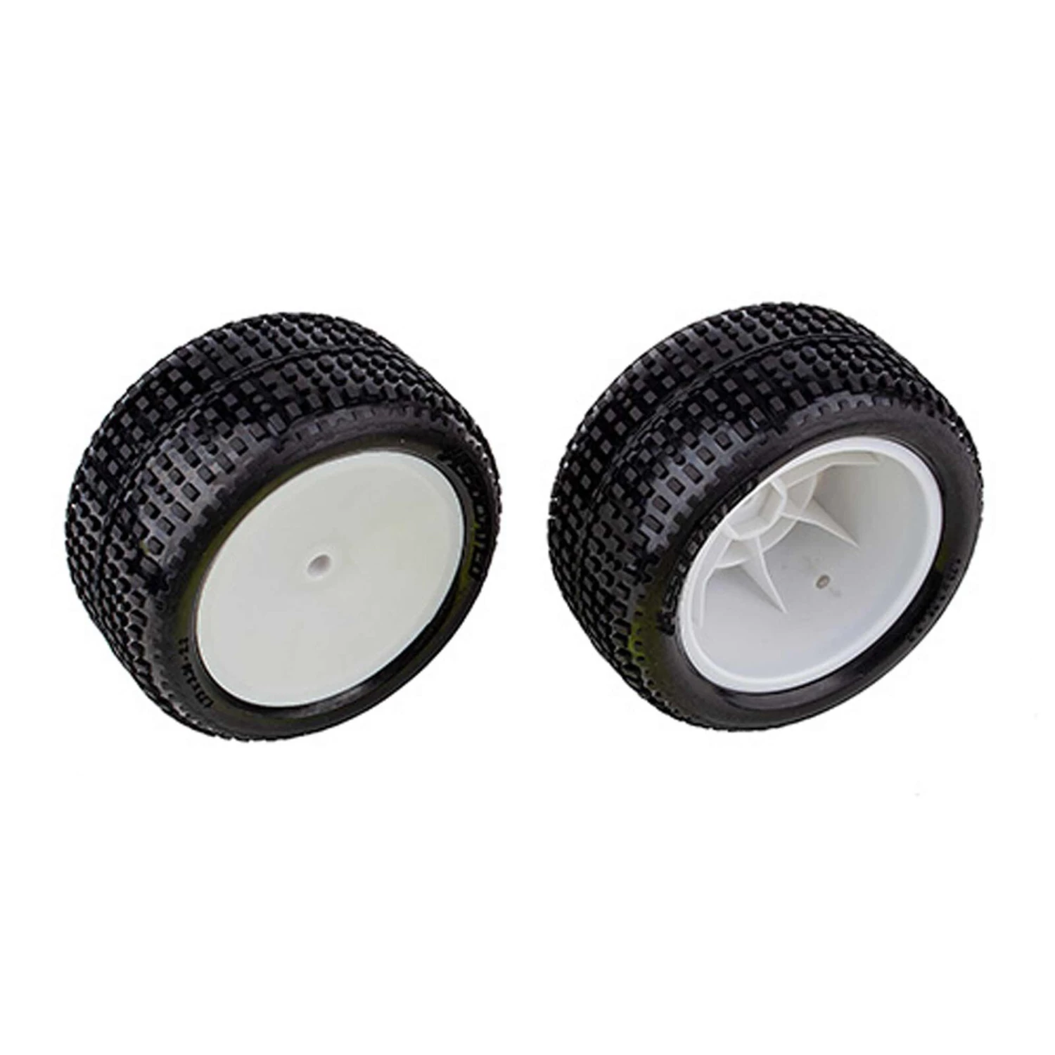 Team Associated Rear Wheels and Tires, Mounted: RB10 RTR 3 Team Associated Rear Wheels and Tires, Mounted: RB10 RTR