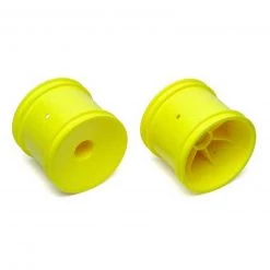 Team Associated 1/10 Truck Rear Wheels, 12mm Hex, Yellow (2)