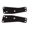 Team Associated Front Upper Suspension Arm Inserts, 1.2mm Carbon Fiber: RC8T3.2 2 Team Associated Front Upper Suspension Arm Inserts, 1.2mm Carbon Fiber: RC8T3.2 -Associated Electrics Sales Shop ASC81482 A0 9BMTLOG1