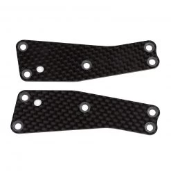 Team Associated Front Upper Suspension Arm Inserts, 1.2mm Carbon Fiber: RC8T3.2