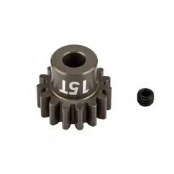Team Associated FT Pinion Gear, 15T, MOD 1, 5mm Shaft, Aluminum