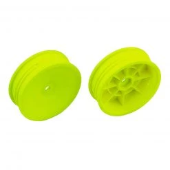 Team Associated 12mm Hex 2.2 Slim Front Buggy Wheels (2), Yellow: B6