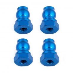 Team Associated Shock Bushings, 10mm, Blue Aluminum