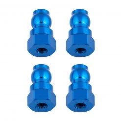 Team Associated Shock Bushings, 12mm, Blue Aluminum