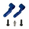 Team Associated FT Steering Bellcrank, +3mm, Blue Aluminum: RC10B6