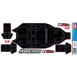 Team Associated RC10B6.4D FT Chassis Protective Sheet, Printed