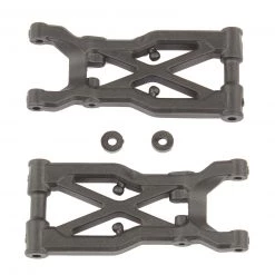 Team Associated RC10B74 FT Rear Suspension Arms, carbon fiber